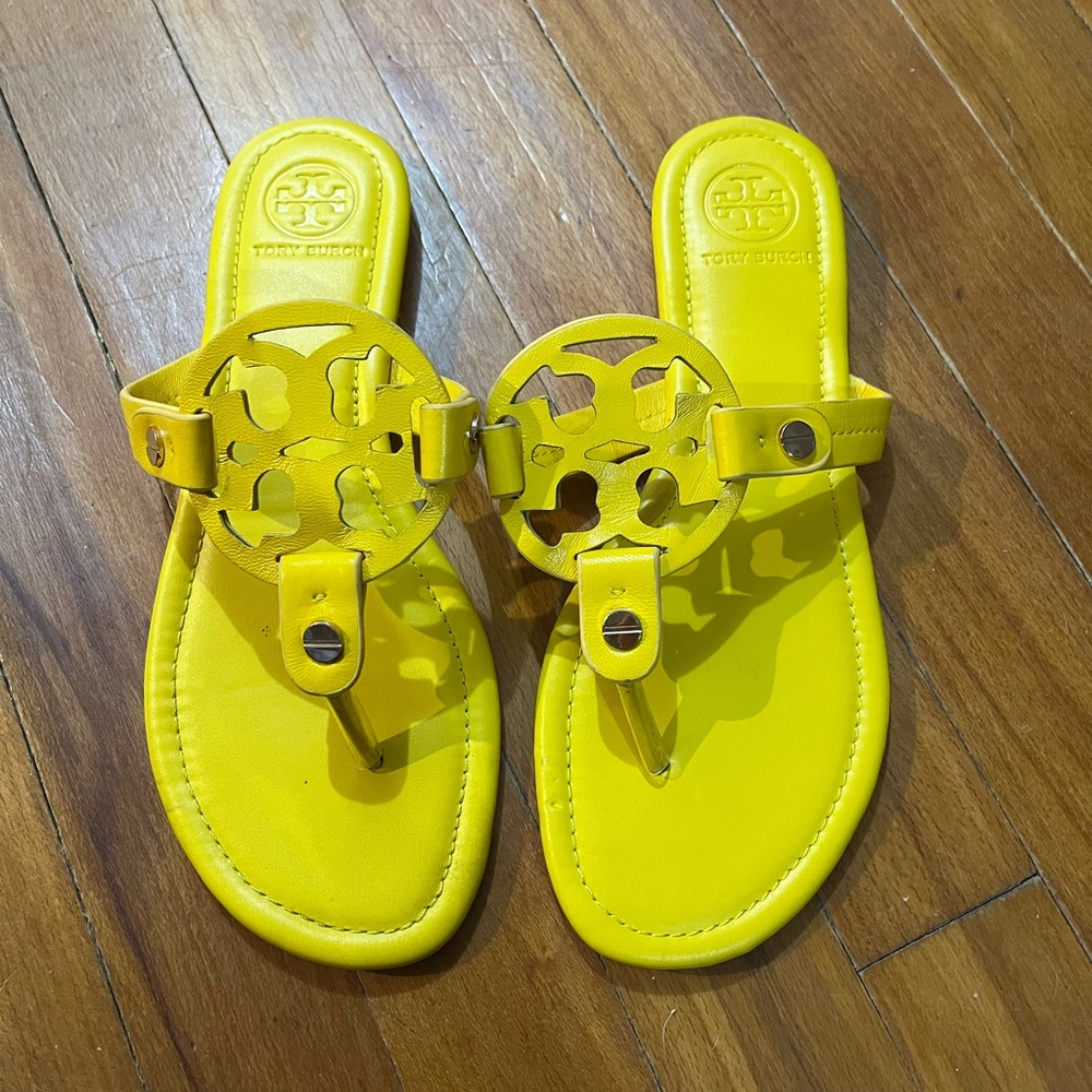Tory Burch yellow sandals